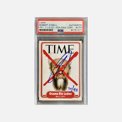 Robert O'Neill Signed Limited Edition /911 TIME Magazine Card