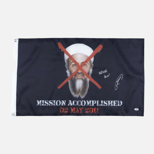 Robert O'Neill Signed "Mission Accomplished" 18x30" Flag