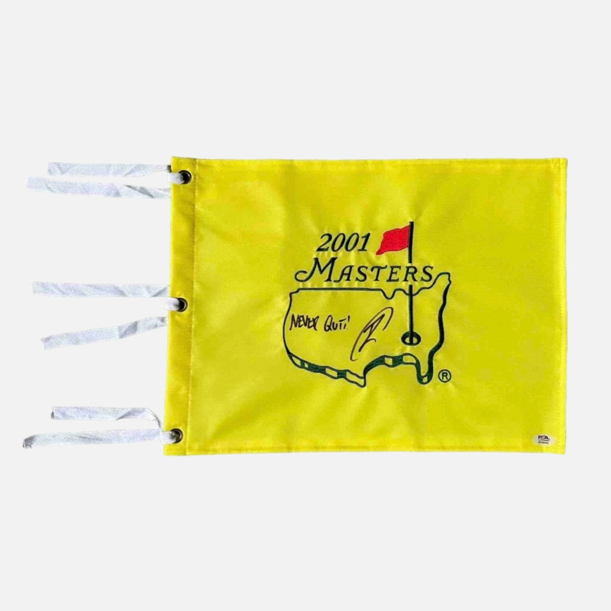 Robert O'Neill Signed 2001 PGA Masters Flag – The Operator Collection