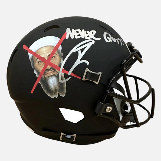 Robert O'Neill Signed "Osama Bin Laden" Mini Helmet