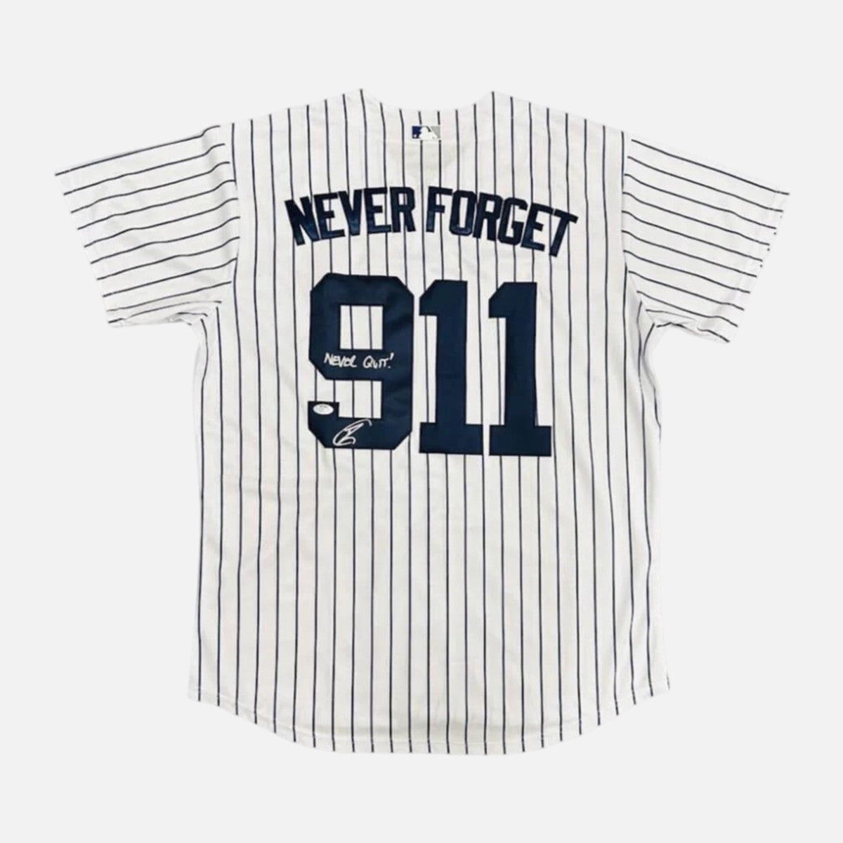 Robert O'Neill Signed New York Yankees "Never Forget" 9/11 Jersey