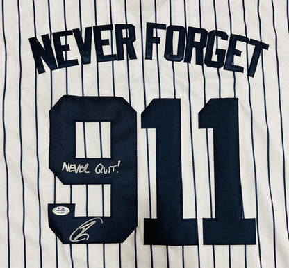 Robert O'Neill Signed New York Yankees "Never Forget" 9/11 Jersey