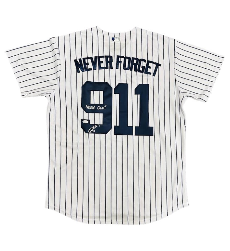 Robert O'Neill Signed New York Yankees "Never Forget" 9/11 Jersey