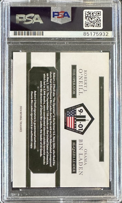 Robert O'Neill/Osama Bin Laden Signed Limited Edition /911 National Treasures Dual Card