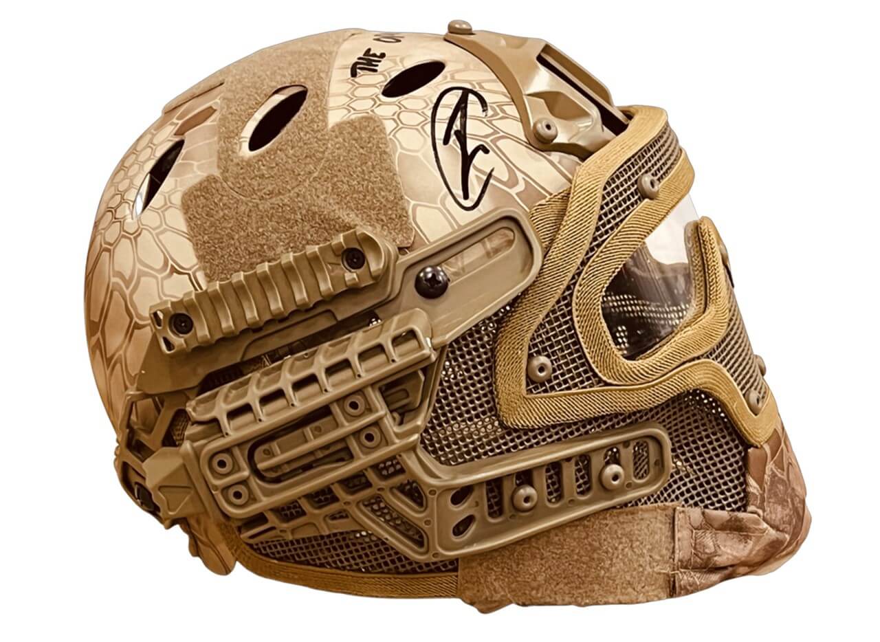 Robert O'Neill Signed U.S. Navy SEAL Desert Python Replica Helmet