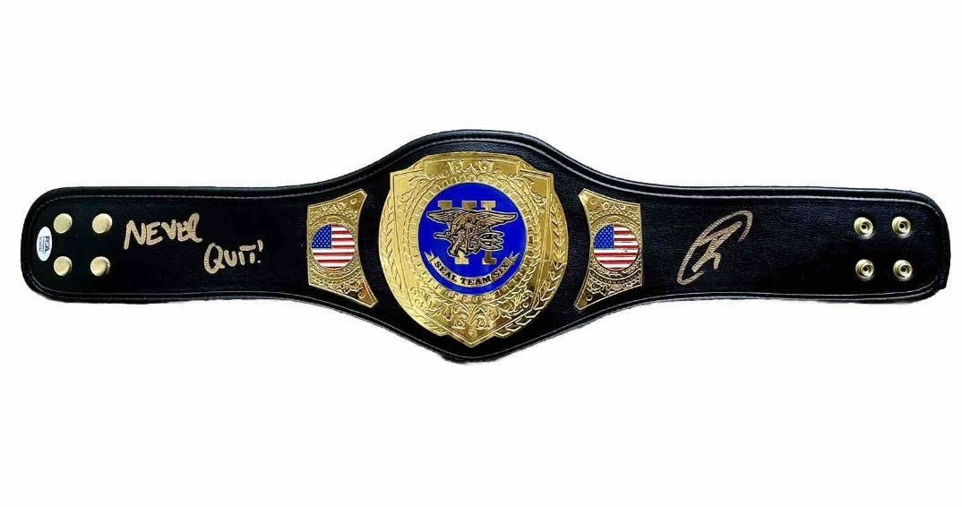 Robert O'Neill Signed SEAL Team Six Championship Belt