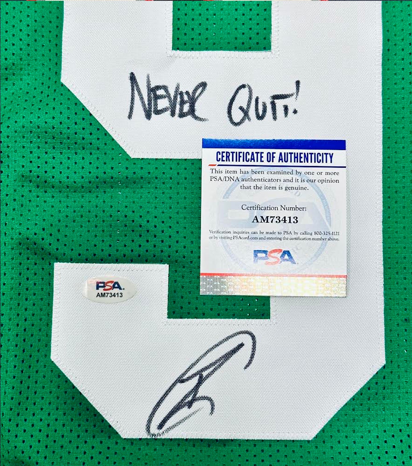 Robert O'Neill Signed "Never Forget 911" New York Jets Jersey