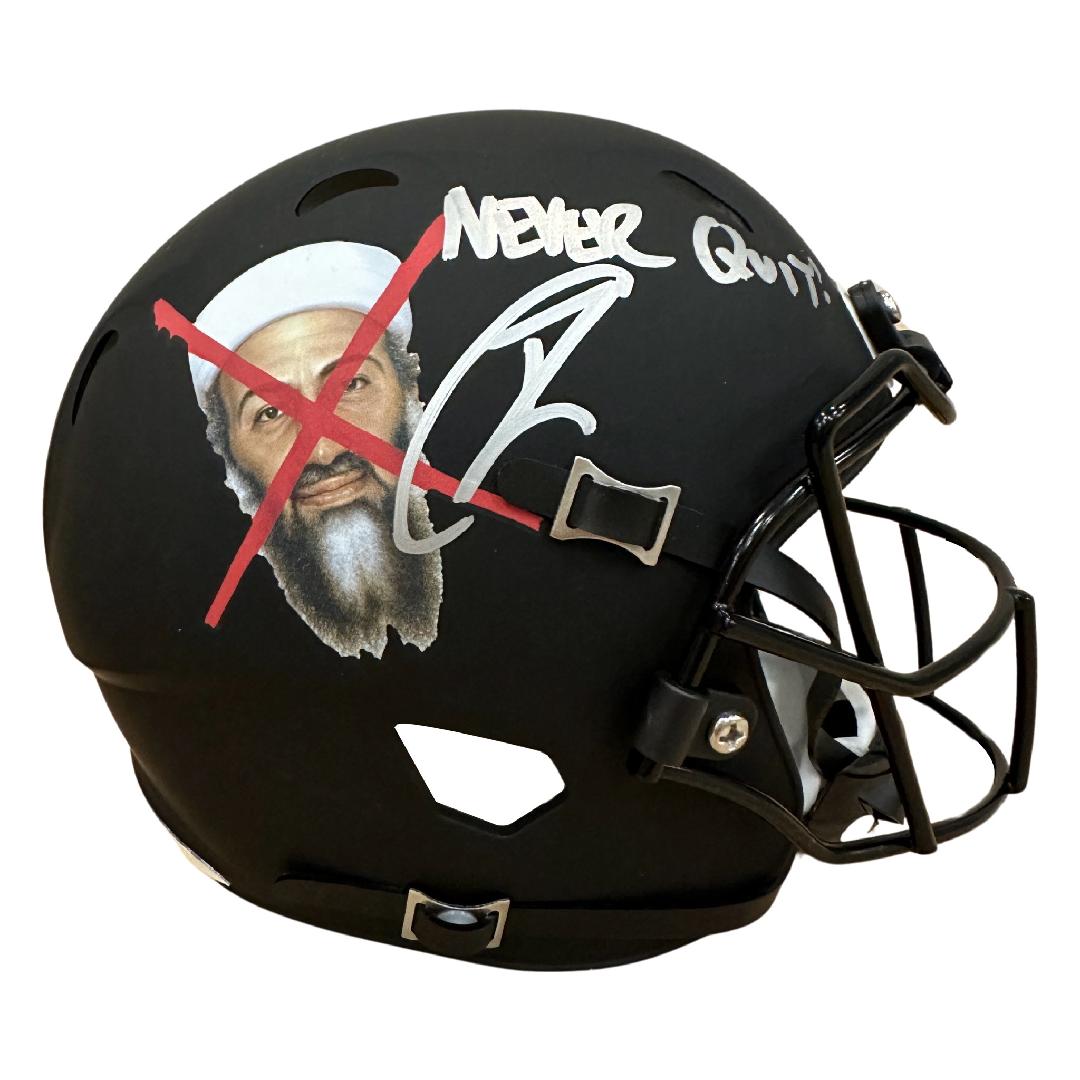 Robert O'Neill Signed "Osama Bin Laden" Mini Helmet