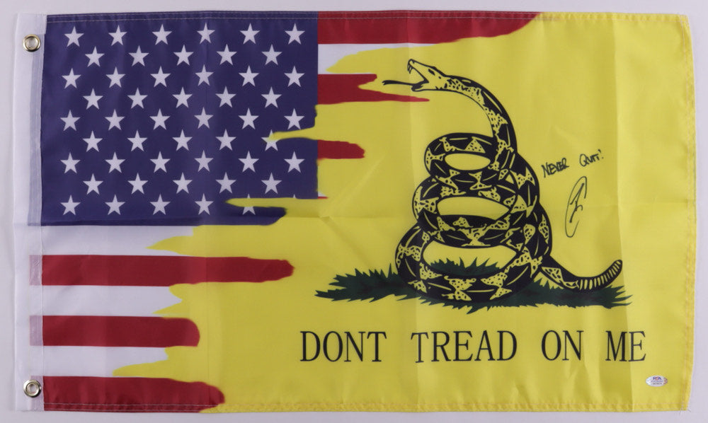 Robert O'Neill Signed "DONT TREAD ON ME" 18x30" Flag