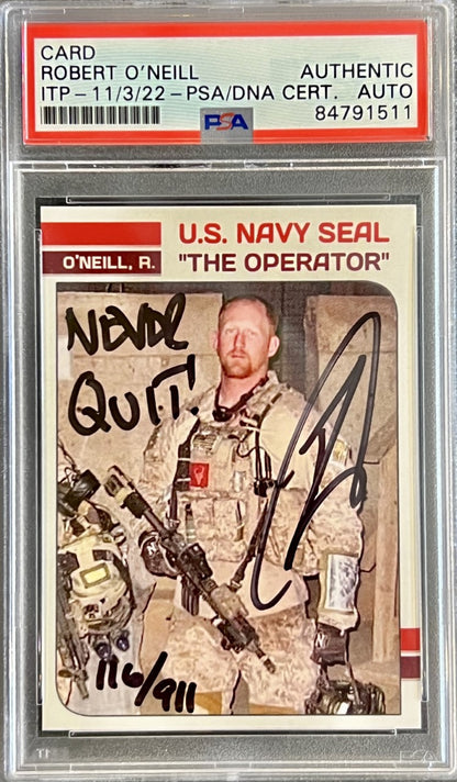 Robert O'Neill Signed Limited Edition /911 Rookie Card