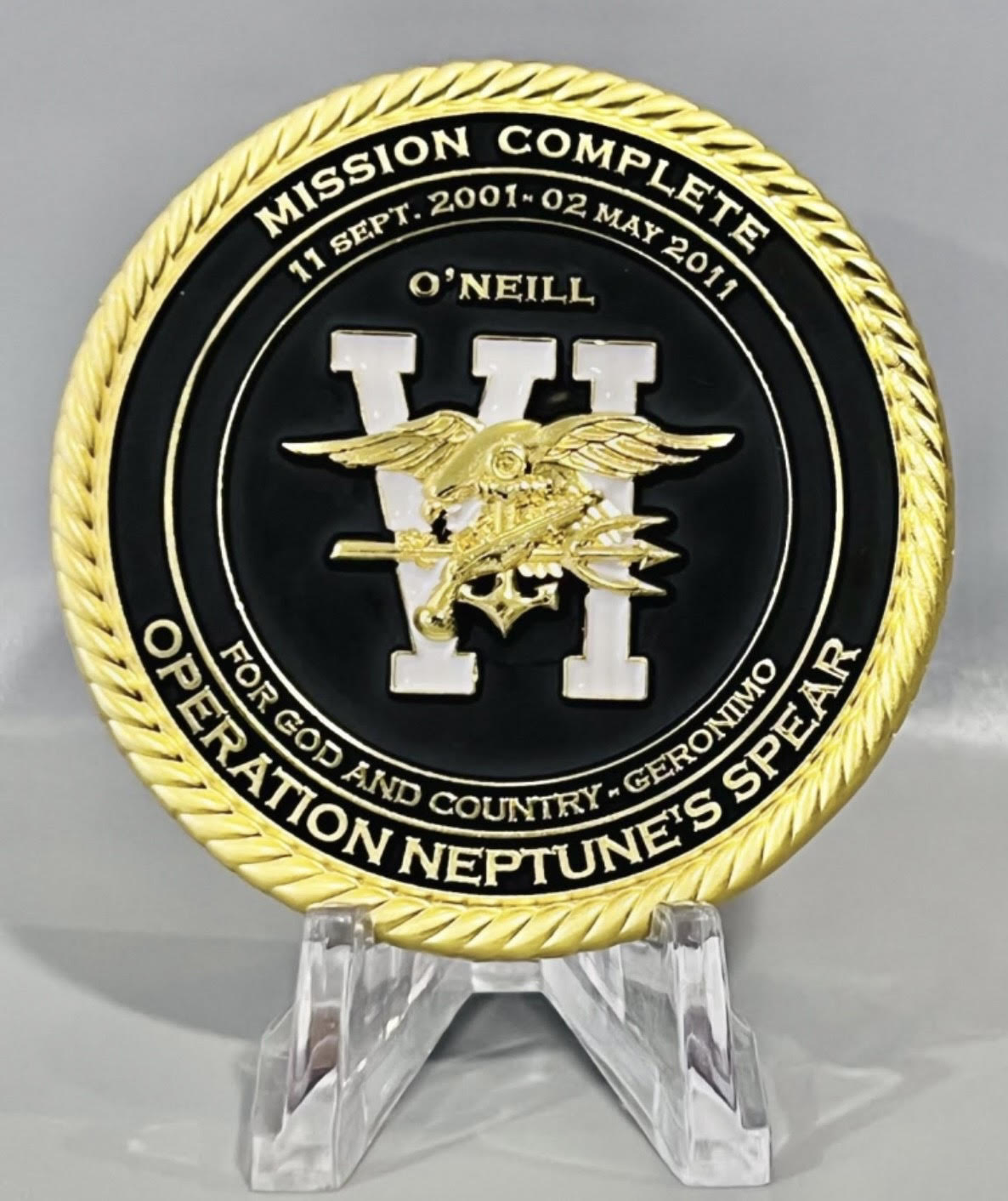 Robert O'Neill LE/911 SEAL Team Six Red Squadron Challenge Coin