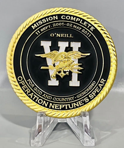 Robert O'Neill LE/911 SEAL Team Six Red Squadron Challenge Coin