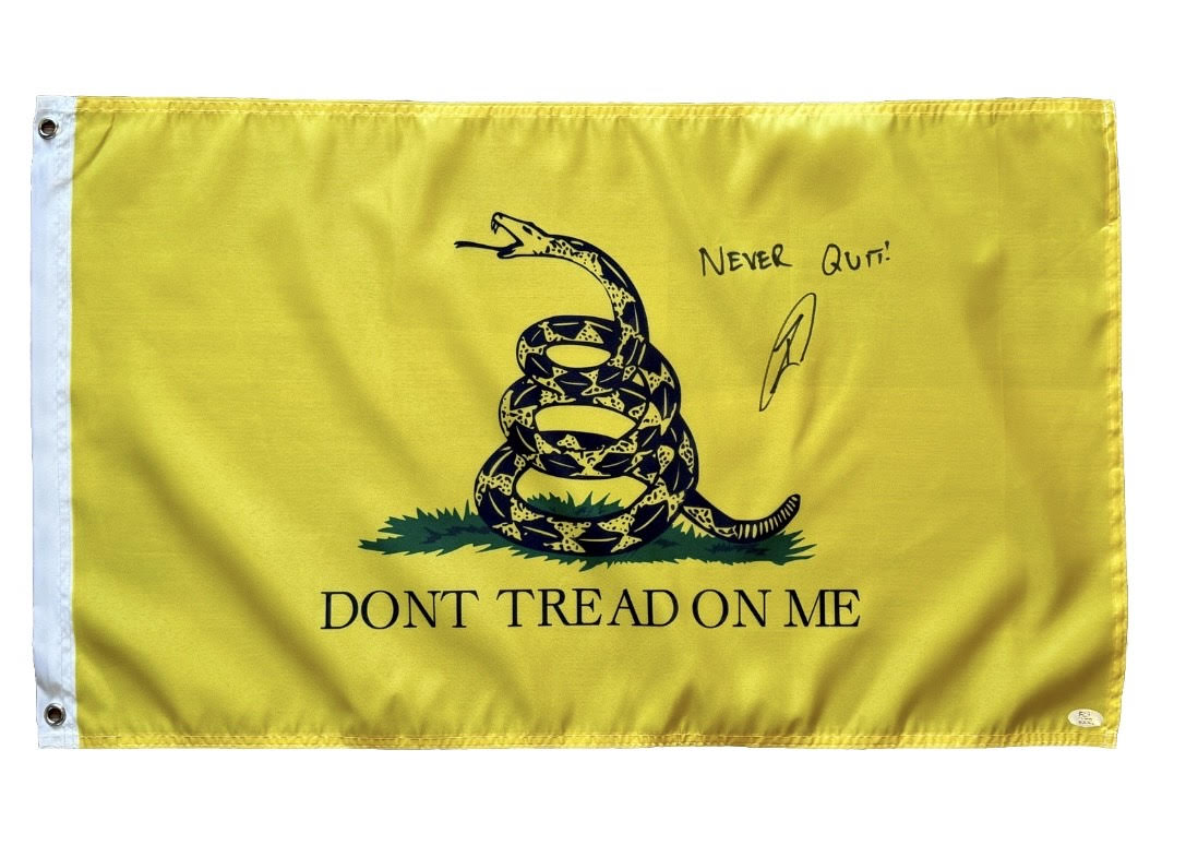 Robert O'Neill Signed "DONT TREAD ON ME" 18x30" Flag