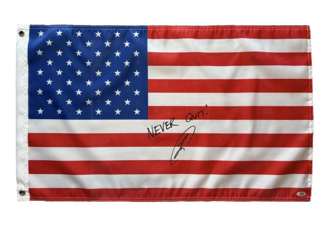 Robert O'Neill Signed 18x30" American Flag